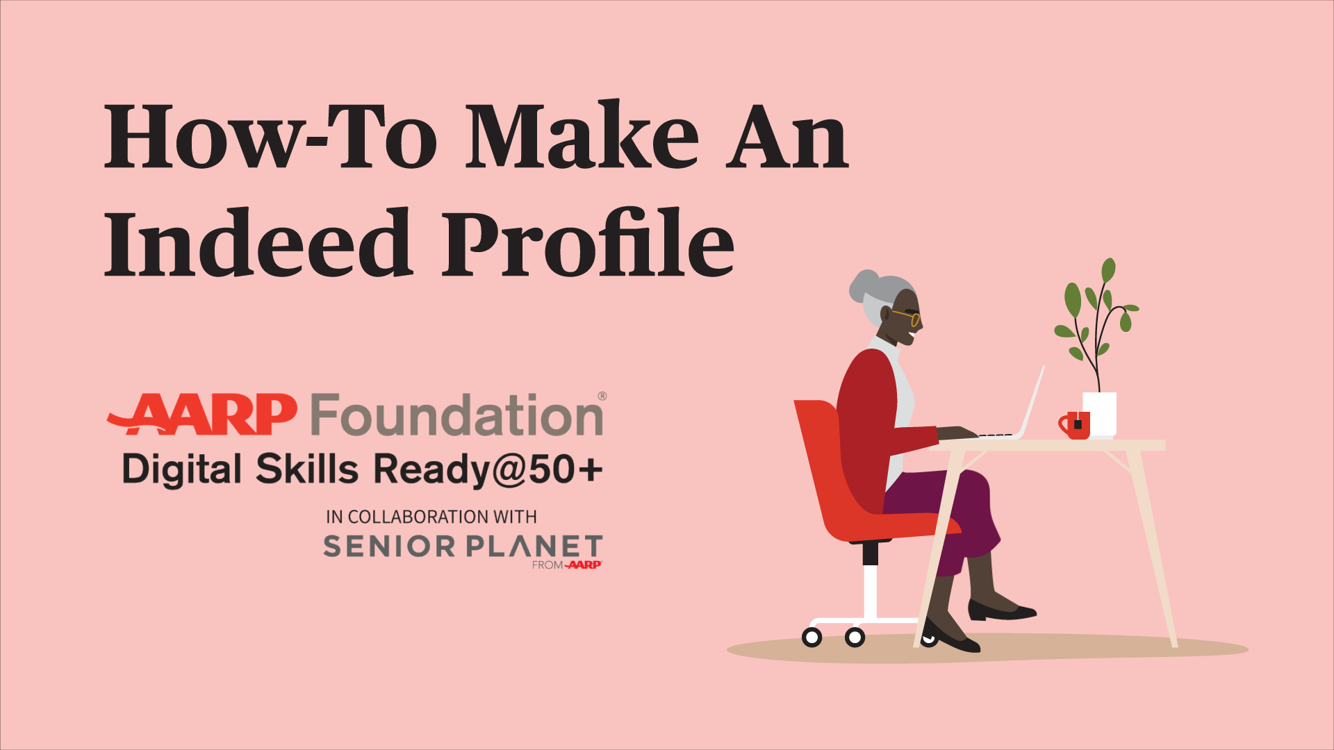 Illustration that reads How to Make an Indeed Profile